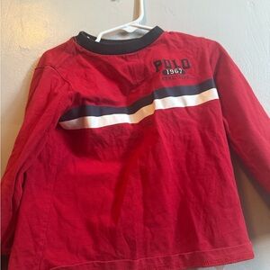 Polo by Ralph Lauren Kids Red and Black Long Sleeve Tee